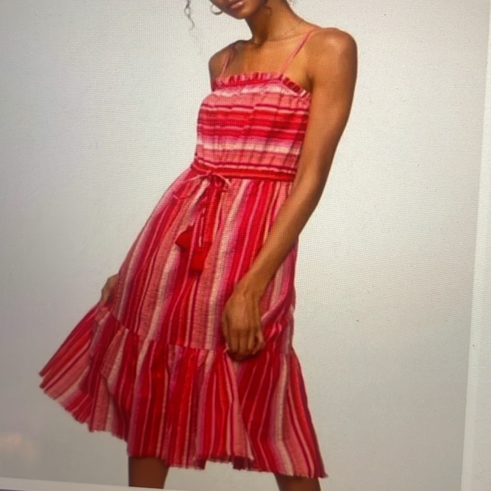 Greylin Farrah striped midi sundress sz xs